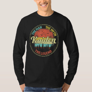 Kaiden The Man The Myth The Legend Men Personalise T-Shirt