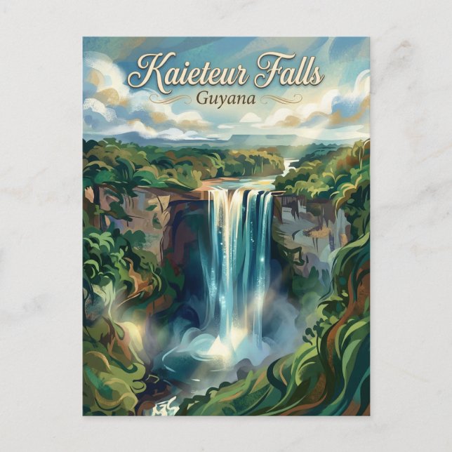 Kaieteur Falls Guyana Postcard (Front)