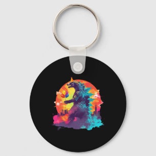 Kaiju Birthday Funny Boys Birthday Monster Key Ring