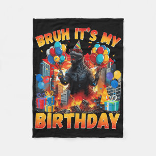 Kaiju Birthday Party Japan Monster Dinosuar Its My Fleece Blanket