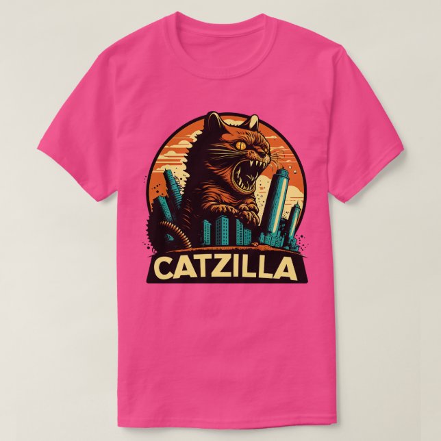 Kaiju Cat Monster Catzilla 8 T-Shirt (Design Front)