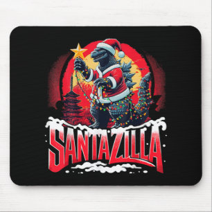 Kaiju Christmas Santazilla Japanese Monster Dinosa Mouse Mat