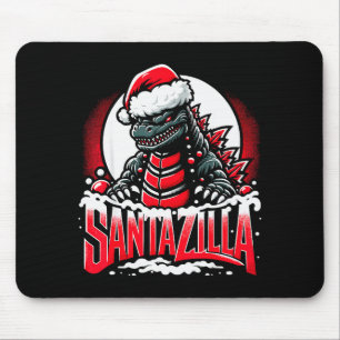 Kaiju Christmas Santazilla Japanese Monster Dinosa Mouse Mat