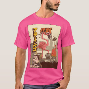 Kaiju Flamingo Japanese Monster Gift T-Shirt