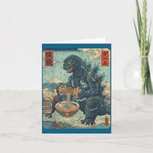 Kaiju Gamer Ramen Video Game Card