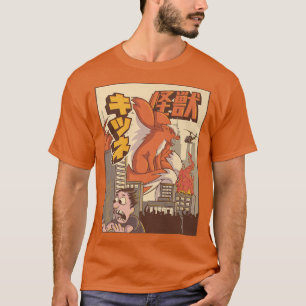 Kaiju Kitsune Nine Tailed Fo Japanese Monster T-Shirt