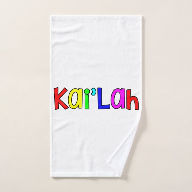 Kai'Lah - bright primary colours Hand Towel (Hand Towel)