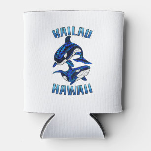 Kailau Hawaii Vacation Tribal Whale  Orcas Can Cooler