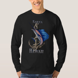 Kailua Hawaii Swordfish Marlin Ocean Fishing T-Shirt
