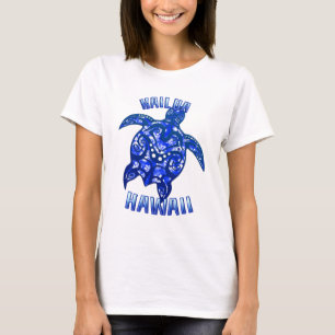 Kailua Hawaii Vacation Tribal Turtle T-Shirt