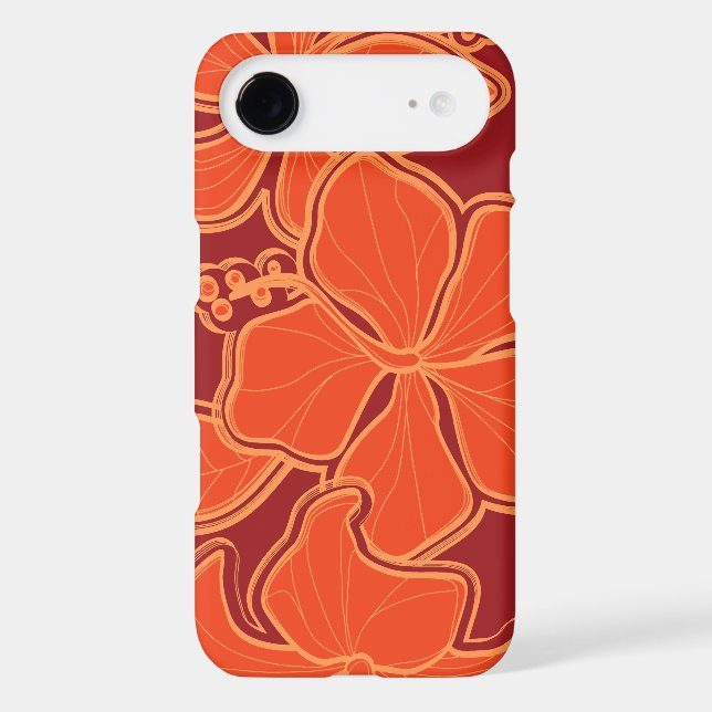 Kailua Hibiscus Hawaiian Floral iPhone 4 Cases (Back)