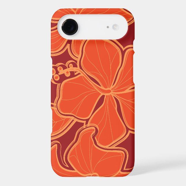 Kailua Hibiscus Hawaiian Oversized Floral Case-Mate iPhone Case (Back)