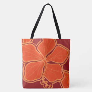 Kailua Hibiscus Hawaiian Reversible Beach Bag