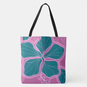 Kailua Hibiscus Hawaiian Reversible Beach Bag