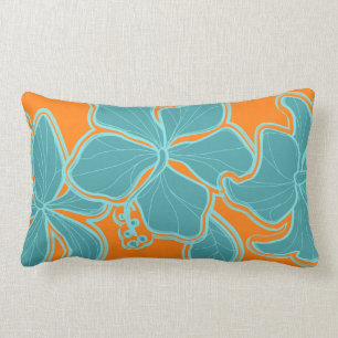 Kailua Hibiscus Hawaiian Reversible Lumbar Pillow