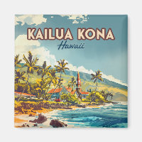 Kailua Kona Hawaii Big Island Beach Vintage