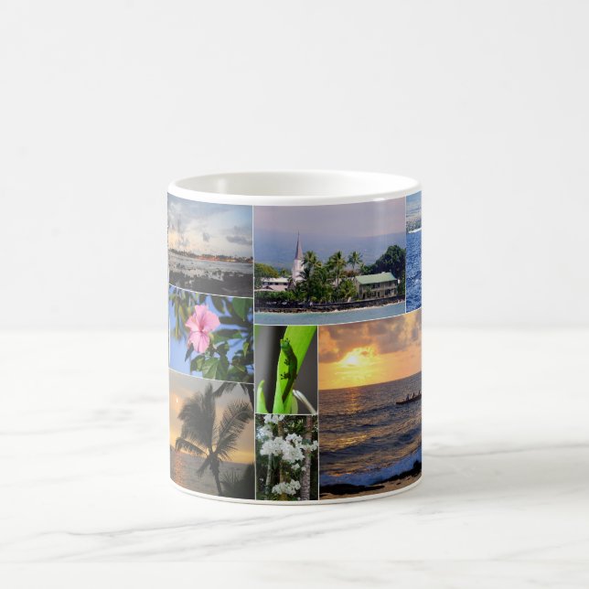 Kailua Kona Hawaii Collage Mug (Center)
