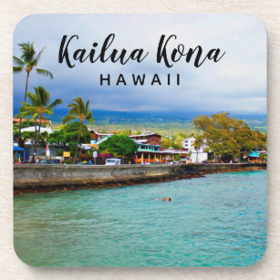 Kailua Kona Pier, Hawaii Island Photography Coaster