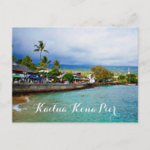 Kailua Kona Pier Hawaii Oil Paint Digital Art