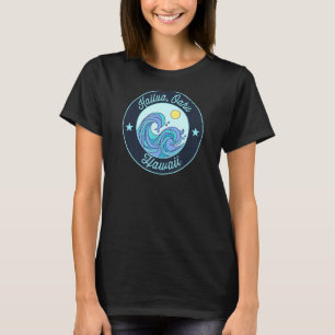 Kailua Oahu Hi Hawaii Souvenir Nautical Surfer Gra T-Shirt