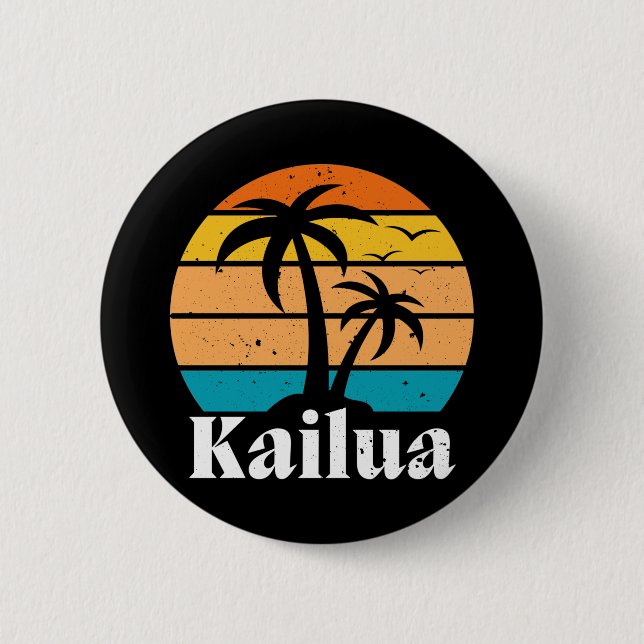 Kailua Retro Vintage 6 Cm Round Badge (Front)