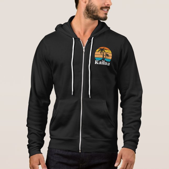 Kailua Retro Vintage Hoodie (Front)