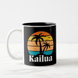 Kailua Retro Vintage Two-Tone Coffee Mug