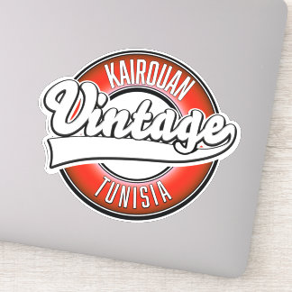 Kairouan tunisia vintage style logo