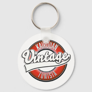 Kairouan tunisia vintage style logo key ring