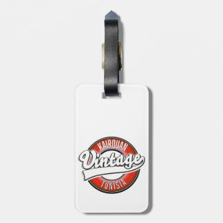 Kairouan tunisia vintage style logo luggage tag