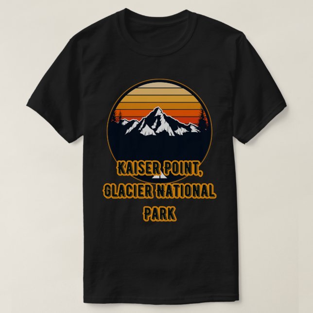 Kaiser Point Glacier National Park  1 T-Shirt (Design Front)