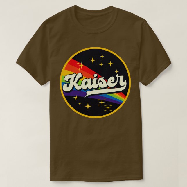 Kaiser Rainbow In Space Vintage Style T-Shirt (Design Front)
