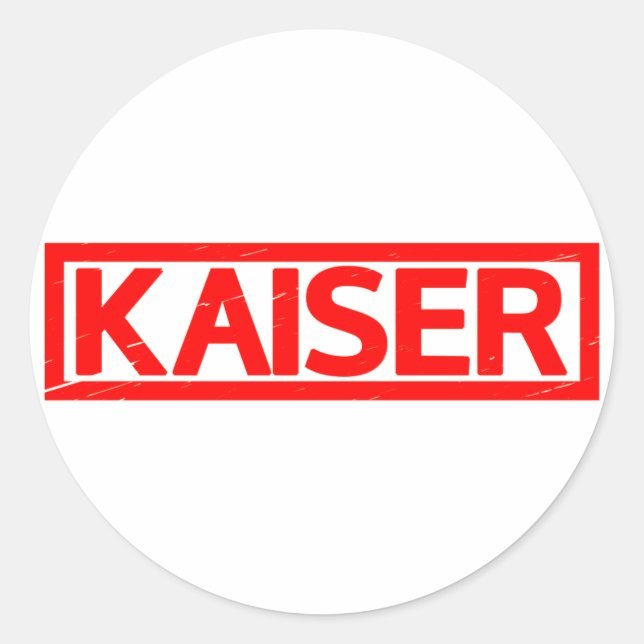 Kaiser Stamp Classic Round Sticker (Front)