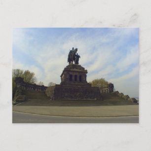 Kaiser Wilhelm, Deutsches Eck, Koblenz, Germany Postcard
