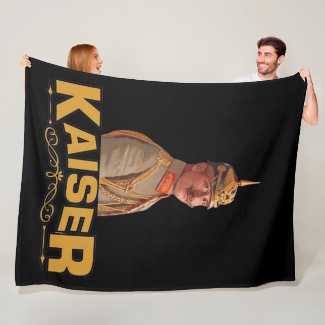 Kaiser Wilhelm II, Emperor of Germany  Fleece Blanket (In Situ)