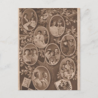 KAISER WILHELM II with his family #024D Postcard