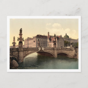 Kaiser Wilhelms Bridge, Berlin, Germany Postcard