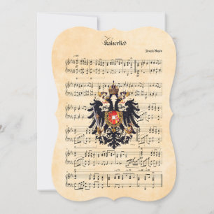 Kaiserlied, Austrian emperor's hymn Holiday Card