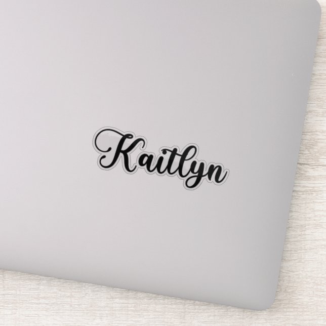 Kaitlyn Name - Handwritten Calligraphy (Detail)