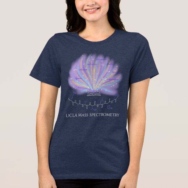 KAITLYN peptide, magic book, custom-text, dark Tri-Blend Shirt (Front)
