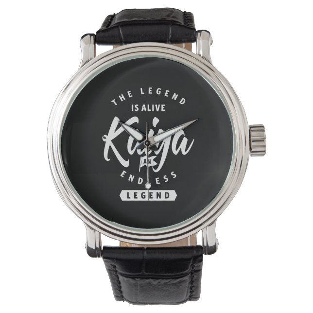 Kaiya Personalised Name Birthday Gift Watch (Front)