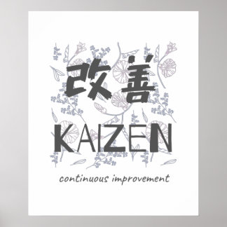 Kaizen - Continuous Improvement Poster