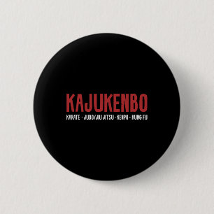 Kajukenbo Karate Judo Jiu Jitsu Kenpo Kung Fu 6 Cm Round Badge