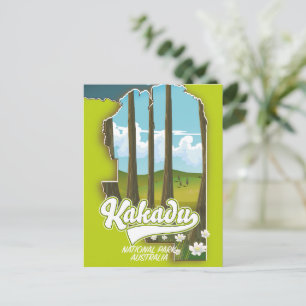 Kakadu national park Australia map Postcard