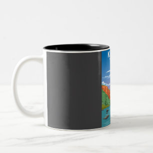 Kakadu National Park Vintage Daytime Travel Poster Two-Tone Coffee Mug
