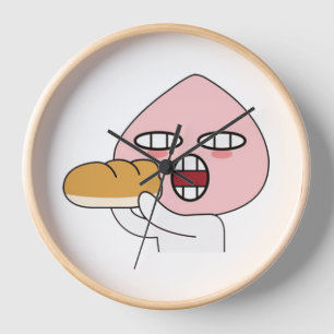 Kakao Emoticons - Charming Apeach Edition Clock