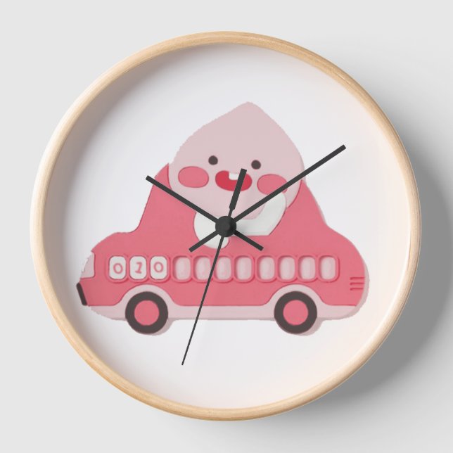 KaKao Friends - Waving Apeach Clock (Front)
