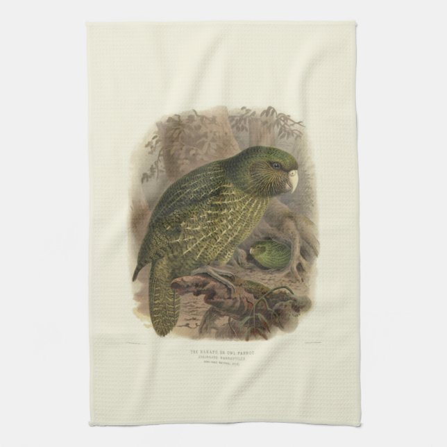 Kakapo Tea Towel (Vertical)