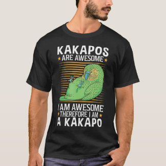 Kakapos are awesome New Zealand owl parrot Kakapo  T-Shirt