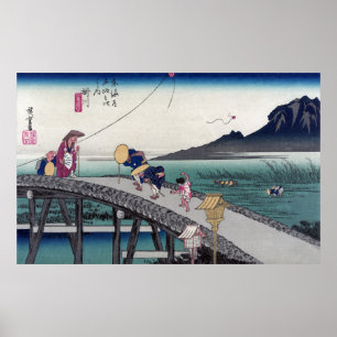 Kakegawa, Ando Hiroshige Poster